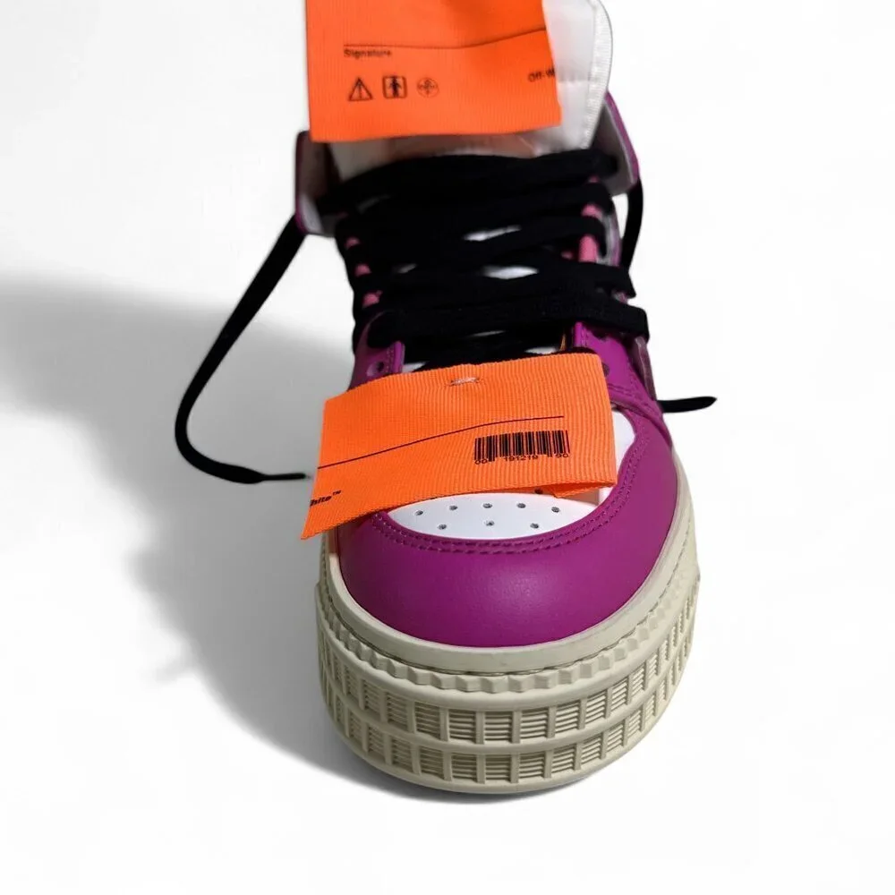 OFF-WHITE Women's Sneakers Off-Court 3.0 High-Top Fuschia Pink sz 36 NWOT